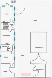 LONGERE EN PIERRES SEMI PLAIN-PIED 92 m² GARAGE GRANGE DEPENDANCE
