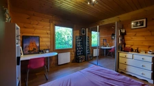 MAISON EN BOIS MASSIF HONKA 175 m² SEMI PLAIN-PIED AVEC BEAU JARDIN