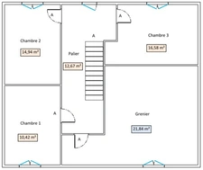Maison de 265 m² avec 7 chambres – Idéale colocation ou division