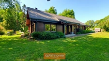 MAISON EN BOIS MASSIF HONKA 175 m² SEMI PLAIN-PIED AVEC BEAU JARDIN