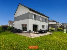 MAISON CONTEMPORAINE 132 m² 4 CHAMBRES BUREAU GARAGE JARDIN EXPO SUD