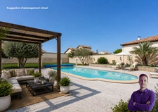 Maison 5 chambres avec piscine sur grand terrain de 1373m2.