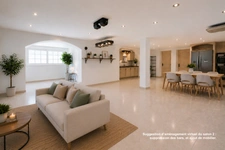 Maison 5 chambres avec piscine sur grand terrain de 1373m2.