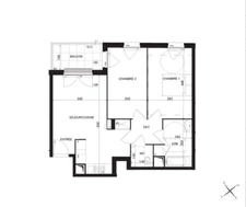 Appartement à vendre 3 pièces avec balcon et parkings MOUSSY LE VIEUX (77)