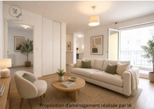 ENSEMBLE d'un Appartement 3 pièces lumineux Lyon 8 – 62 m², 2 loggias, ET garage double INCLUS