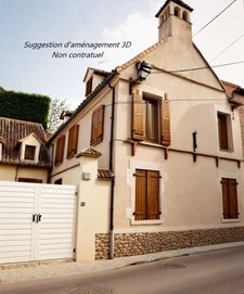 CHARMANTE MAISON DE VILLAGE AVEC GARAGE – ENVIRONNEMENT PAISIBLE – SAINT-PIERRE-EN-AUGE (14170)