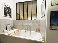 ÉLEGANT DUPLEX DE 107,55 M² ENTIEREMENT RENOVE, AVEC PISCINE, ESPACES VERTS, PARKING PRIVE ET CAVE - TROUVILLE SUR MER (14)