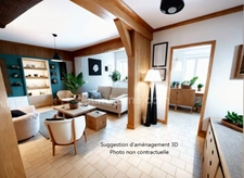 Maison à vendre à Glos (14100), 130 m², 4 chambres, jardin paysager et grand sous-sol, proche Lisieux