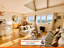 ÉLEGANT DUPLEX DE 107,55 M² ENTIEREMENT RENOVE, AVEC PISCINE, ESPACES VERTS, PARKING PRIVE ET CAVE - TROUVILLE SUR MER (14)
