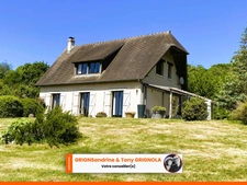 Maison à vendre, 4 chambres, Véranda, grand séjour, double garage, jardin arboré, vue dégagée - Proche ORBEC (14290)