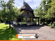 Maison normande de caractère de 162m² avec dépendances, 6 pièces, 3 chambres, plan d'eau et parc paysager - CERNAY (14290)