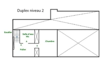 Appartement Duplex rénové- avec jardin et place de parking - Saint-Martin-de-la-Lieue (14100)