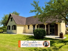 Maison avec vie de plain-pied, 5 chambres, grand séjour, garage – Moyaux (14590)