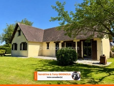 Maison avec vie de plain-pied, 5 chambres, grand séjour, garage – Moyaux (14590)