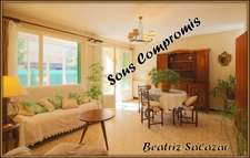 Au rez-de-chaussée d'une maison de deux niveaux, un appartement T4 de 76 m² carrez et 92 m² au sol avec la véranda, petit atelier avec jardin privatif d'environ 104m² 