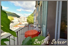 Digne-les-Bains, dans un quartier central, bel appartement traversant, 3 pièces de 84m2 très lumineux, avec balcon et grande cave.