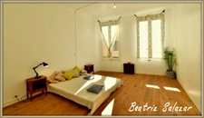 Digne-les-Bains, dans un quartier central, bel appartement traversant, 3 pièces de 84m2 très lumineux, avec balcon et grande cave.