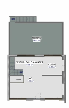 Maison spacieuse de plus de 135 m² – 4 chambres – terrasse 60 m² – garage 110 m² – terrain 1 294 m² à Grindorff-Bizing