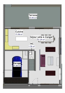 Maison à vendre à Grindorff-Bizing (57480) – 133 m² habitables – Terrasse et garage – Travaux à finaliser