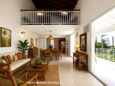 Maison vue mer et les Saintes - 7 pièces - 4 chambres - 130 m² sur terrain 1000m²