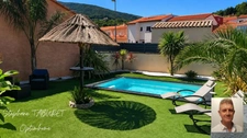 Villa 4 pièces à CERET (66) avec 3 chambres, 1 garage, un terrain arboré et une piscine.