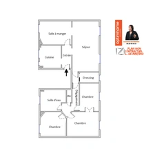 Appartement 5 pièces de caractère à 5 minutes de gare de la Garenne-Colombes et des commerces
