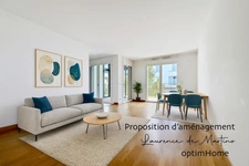 Duplex 3 pièces au 2ème et 3ème étage avec balcon, loggia, proche RER A Nanterre-Ville.