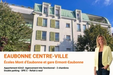 Appartement 3 pièces 62m2, DPE C et double parking