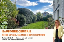 Eaubonne, maison récente avec chambre au rez-de-chaussée, proche gare et écoles