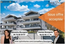 Appartement T3 récent avec terrasse, 2 places de parking intérieures, 1 cave et vue Mont-Blanc