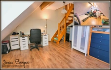 Maison mitoyenne traversante de 137m2 habitable 169 m2 au sol