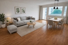 Appartement 3 pièces de 72 m2 avec 3 grands balcons, cave, garage et vue sur le Jura