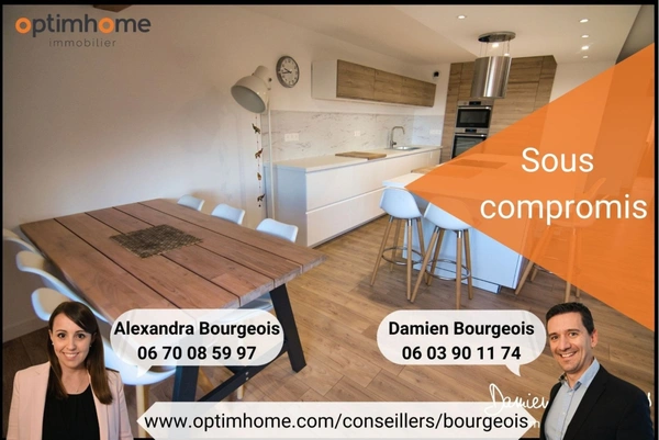 Duplex en dernier étage de 146 m² (208 m² au sol) avec double garage et cave