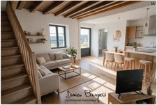 Maison mitoyenne brute avec fort potentiel d'environ 84 m² (110 m2 sol)