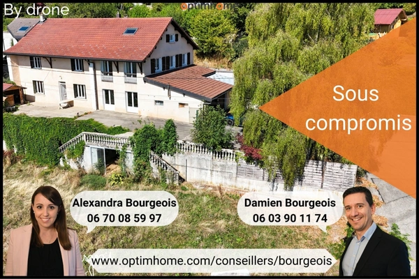 PERON (secteur Feigères) – Spacieuse maison avec vue Mont-Blanc et terrain constructible