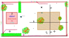 Terrain 450m2 à Lèves