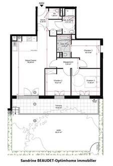 Appartement à vendre 4 pièces LE CHESNAY (78)