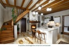  Maison en pierre au bord de la Dordogne à vendre– Proche Saint-Émilion  à VIGNONET (33)