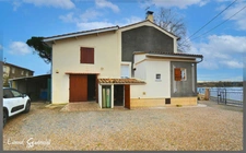  Maison en pierre au bord de la Dordogne à vendre– Proche Saint-Émilion  à VIGNONET (33)