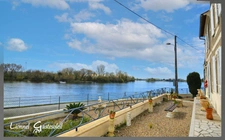  Maison en pierre au bord de la Dordogne à vendre– Proche Saint-Émilion  à VIGNONET (33)
