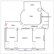 Sentier - Bonne Nouvelle : Appartement 4 pièces calme et lumineux en étage élevé, avec balcons.