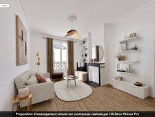 Rue Daguerre : appartement 2 pièces au calme en dernier étage