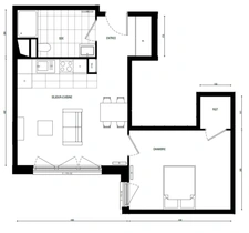 Appartement T2 neuf à vendre PARIS 18e, surface habitable 50.20 m2