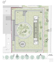 Studio neuf à vendre PARIS 14e, surface habitable 23.90 m2 + balcon 4.50 m2.