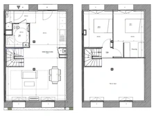 Appartement/maison de ville T3 duplex neuf réhabilité ROUEN (76), 80.35 m2 + jardin 49.45 m2.