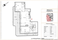 appt T4 neuf à vendre BOIS GUILLAUME 76230, surface habitable 112 m2 + terrasse 53.75 m2 + 2 parkings