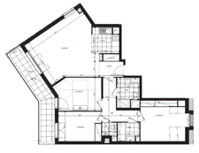 appartement T4 à vendre PARIS 20e, surface habitable 91,94 m2 + balcon 12 m2.