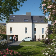 appartement T4 neuf à vendre ROUEN Jardin des Plantes, surface hab 80 m2 + terrasse 4.40 m2 + park ext.