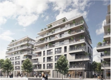 appartement T3 neuf à BOULOGNE BILLANCOURT (92) 64.96 m2 + terrasse 10.04 m2 + parking + cave.