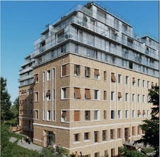 appartement T3 neuf à vendre PARIS 14e, surface hab. 75.90 m2 + jardin d'hiver 11.60 m2 + balcon 14.10 m2.